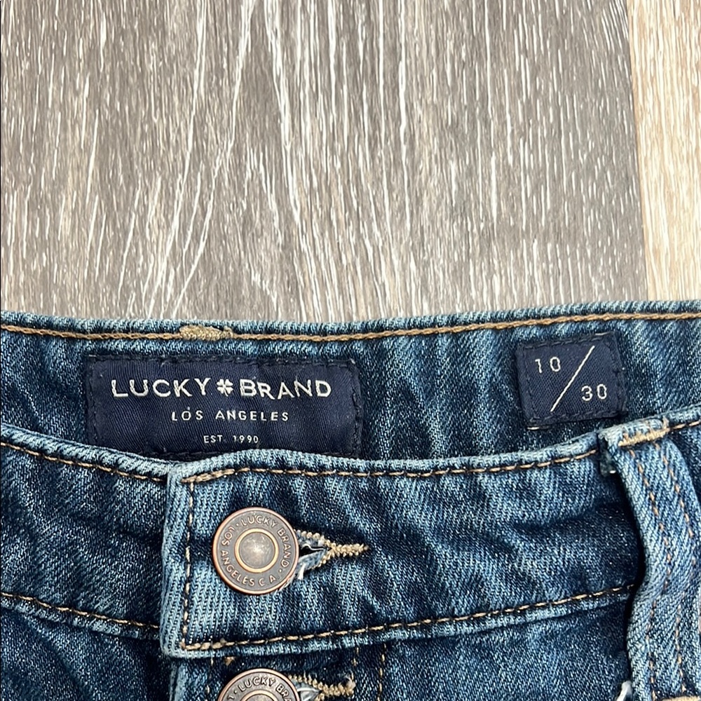 Lucky Brand Women's Dark Blue Jean Shorts - Picture 2 of 3